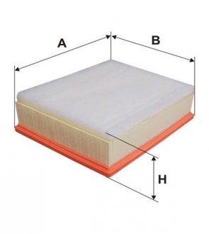 WA9555 WIX FILTERS Фільтр повітряний (вир-во WIX-FILTERS)