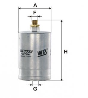 WF8039 WIX FILTERS Фильтр курил. MB W124 WF8039/PP835 (выр-во WIX-FILTERS)