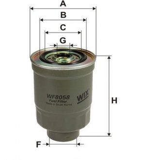 WF8058 WIX FILTERS Фільтр палива