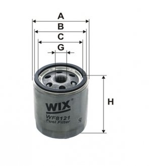 WF8121 WIX FILTERS Фільтр палив. WF8121/PP932 (вир-во WIX-FILTERS)