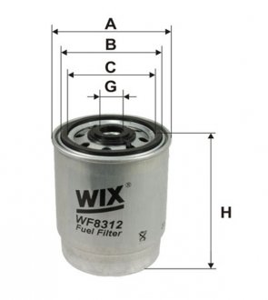 WF8312 WIX FILTERS Фильтр топлива
