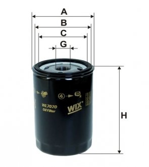 WL7070 WIX FILTERS Фільтр масляний