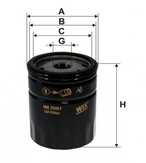 WL7091 WIX FILTERS Фильтр масляный