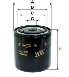 WL7143 WIX FILTERS Фільтр масляний