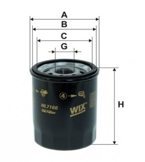 WL7166 WIX FILTERS Фільтр оливи