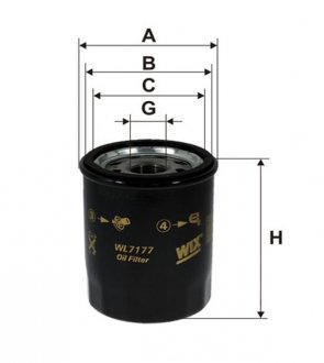 WL7177 WIX FILTERS Фільтр масляний