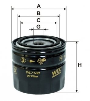 WL7188 WIX FILTERS Фильтр масляный