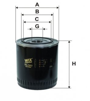 WL7223 WIX FILTERS Фільтр масляний двигуна Bentley, Jaguar, Rolls Royce (вир-во WIX-FILTERS)