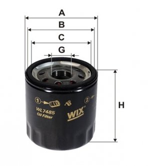 WL7485 WIX FILTERS Фільтр оливи