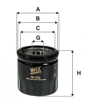 WL7523 WIX FILTERS Фільтр масляний