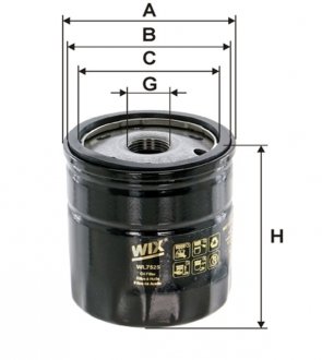 WL7525 WIX FILTERS Фильтр масляный