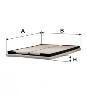 WP6980 WIX FILTERS Фільтр салону WP6980/K1096 (вир-во WIX-FILTERS)