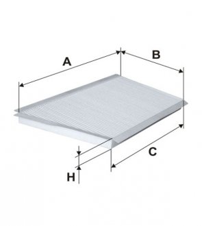 WP9102 WIX FILTERS Фільтр салону K1106/WP9102 (вир-во WIX-FILTERS)