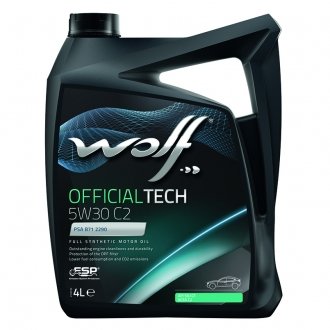 8309014 Wolf Олія моторна Wolf Officialtech C2 5W-30 (4 л)