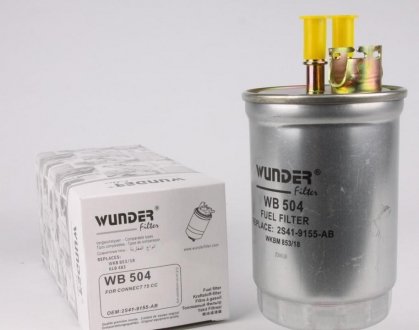 WB 504 WUNDER FILTER Фильтр топливный WUNDER WB 504