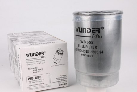 WB 658 WUNDER FILTER Фильтр топливный WUNDER WB 658