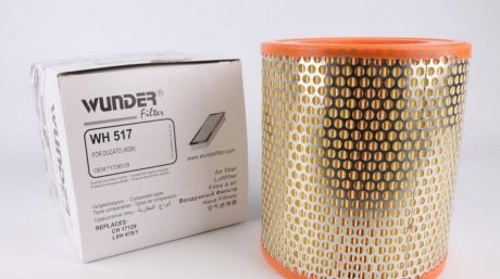 WH 517 WUNDER FILTER Фильтр воздушный Fiat Ducato/Peugeot Boxer/Citroen Jumper 1.9/2.4/2.5D 82-02 WUNDER FILTER WH 517