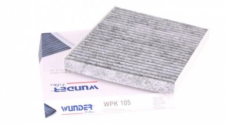 WPK 105 WUNDER FILTER Фильтр салона Skoda Fabia/Roomster/VW Polo 99-10 (угольный)) WUNDER FILTER WPK 105