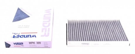 WPK 309 WUNDER FILTER Фільтр салону Opel Astra F/G/H 96- (вугільний) WUNDER FILTER WPK 309