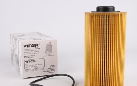 WY 203 WUNDER FILTER Фільтр масляний BMW 5/7/8/X5 WUNDER FILTER WY 203