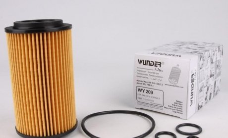 WY 209 WUNDER FILTER Фільтр масляний WUNDER WY 209