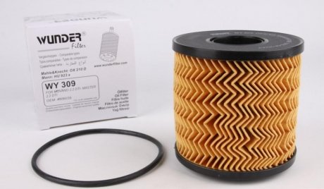 WY 309 WUNDER FILTER Фильтр масляный WUNDER WY 309