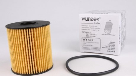 WY 405 WUNDER FILTER Фільтр масляний Ford Transit/Citroen Jumper 2.2HDI/2.4TDCi 06-/Peugeot 2.0HDI 03- (знятий із виробництва) WUNDER FILTER WY 405
