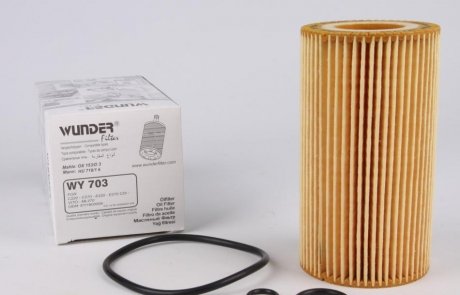 WY 703 WUNDER FILTER Фільтр масляний MB Sprinter/Vito CDI OM611/612/646 WUNDER FILTER WY 703