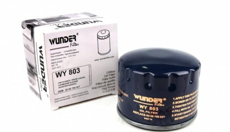 WY 803 WUNDER FILTER Фільтр масляний WUNDER WY 803