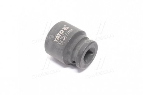 Головка торцева ударна 6-гран. YATO, у кв. 1/2" М = 27мм, L = 43 мм (YATO) YT-1017