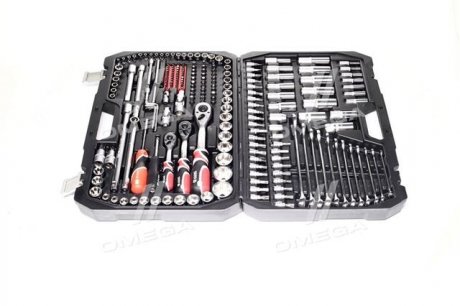 Набір торцевих головок: квадрат 1/2", 3/8", 1/4" з інструментами, насадками. 216 шт(Y YT-38841