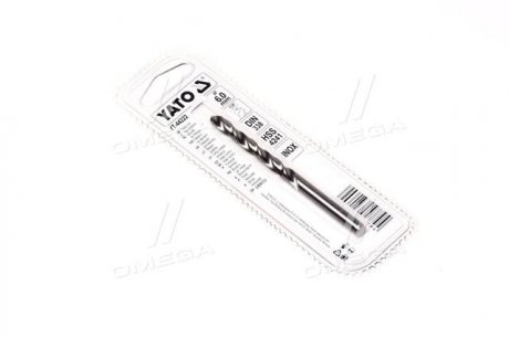 YT-44222 YATO Сверло по металлу premium к нержам и высоколегам стали, литье 6.0 х 60 мм. hss 4254(YATO )