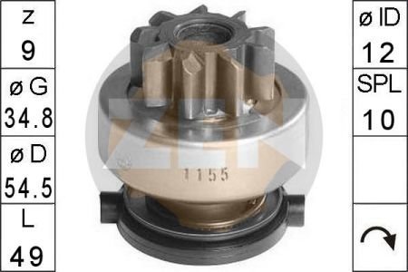 ZN1155 ZEN Бендикс стартера ZEN ZN1155