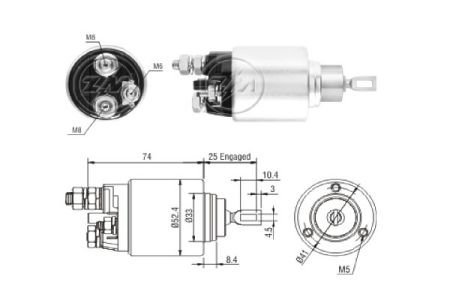 ZM1381 ZM Втягуюче реле