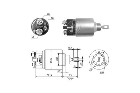ZM2371 ZM Втягуюче реле