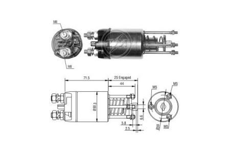 ZM3651 ZM Втягуюче реле