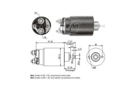 ZM761 ZM Втягивающее реле