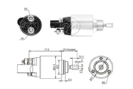 ZM8381 ZM Втягуюче реле